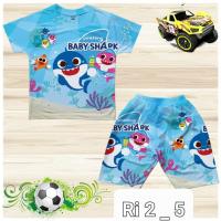 ราคา [NEW MODEL] ชุดเด็กทารก ชุดสามรูสําหรับเด็กผู้ชาย รูปทรง Baby shark ขนาดใหญ่ 10-36KG ทําจากยางยืดไทยสุดเท่ (41658812487)