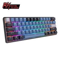 ราคา Royal Kludge RK61 PLUS RK61 RGB 3 โหมด Hotswap Mechanical Keyboard Gaming Mechanica คีย์บอร์ด RK61 Plus สีบล็อกคีย์บอร์ด 60% คีย์บอร์ด (56501929738)