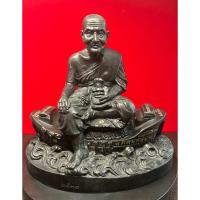 ราคา พระบูชา เนื้อโลหะ หลวงปู่ทวด หลวงพ่อทวด ตัก3นิ้ว รุ่น นั่งเรือสำเภาเงิน สำเภาทอง ปี2536 เข้าพิธีพุทธาภิเษกถึง 3 ครั้ง (24686414908)