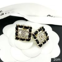 ราคา New Chanel Earrings 1.5 cm & 2 cm (8452387530)