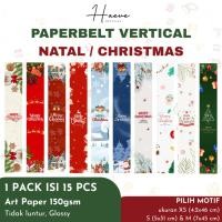 ราคา [10 ชิ้น] เข็มขัดกระดาษคริสต์มาสคริสต์มาสป้ายแนวตั้งของขวัญคริสต์มาสขัดขวางแขนเข็มขัดคริสต์มาส (58050795479)