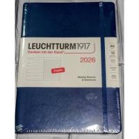 ราคา LEUCHTTURM1917 - Weekly Planner & Notebook 2026, Hardcover, Medium (A5), Ruled, Deep Sea (Jan 1 - Dec 31, 2026) (51553073312)