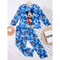 ราคา D.#ชุดนอนเด็กโตแขนยาวขายาว(ใส่ได้4-11ขวบ.) ใส่ได้ทุกฤดูกาล ผ้าเด้งผ้าสเปนเด็ก ผ้าไม่หนาผ้านิ่มเย็นสบาย (24090942466)