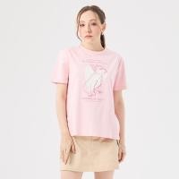 ราคา ESP เสื้อทีเชิ้ต เฟรนช์ชี่ ผู้หญิง สีชมพู | Frenchie Eazy T-Shirt | 06341 (27628569723)