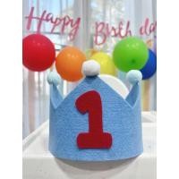 ราคา หมวกวันเกิด หมวก Happy Birth day หมวก DIY แบบใหม่ (พร้อมส่งจากไทย) มีโบว์ผูกข้างหลังปรับได้ตามรอบศรีษะเด็ก (25233219588)