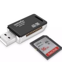ราคา Card Reader SIYOTEAM SY-368 2-in-1 USB 2.0 Card Reader for SD/MicroSD Card (4328480725)