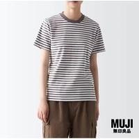 ราคา [MUJI] เสื้อยืดคอกลมผ้าทออินเตอร์ล็อคแขนสั้น (18795277678)