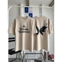 ราคา เสื้อยืดโอเวอร์ไซส์ ผู้ชายและผู้หญิง เสื้อผ้าคอตตอน ลาย "Vivienne Westwood" ใส่สบาย สไตล์เกาหลี (27460324327)