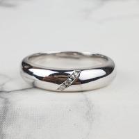 ราคา แหวนเพชรแท้ เงินแท้ 92.5% ทรงปอกมีด เรียบ แต่ดูดี (8536024526)