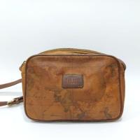 ราคา Vintage Alviero Martini 1a Classe GEO Classic Asia Map Leather Bag ของแท้ 100% กระเป๋าสะพายข้าง แผนที่ (53850100670)