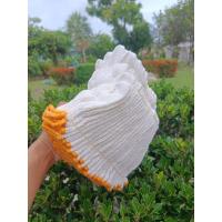 ราคา ถุงมือผ้าทอสีขาวขอบส้ม 7 ขีด (700 กรัม) ถุงมือหนาทน ถุงมือโรงงาน ถุงมือช่าง ถุงมือทำสวน ราคาส่ง (21884664911)