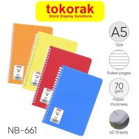 ราคา A6 SPIRAL NOTEBOOK JOYKO A6 LINE NOTEBOOK NB-665 NOTE BOOK RING (50250590657)