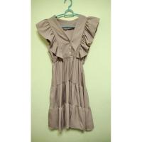 ราคา เดรสระบาย สีชมพูกะปิ ไม่มีแบรนด์ มือสอง (9350718231)