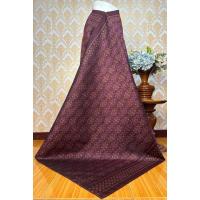 ราคา ผ้าไหมแท้ทอมือ งานโบราณ ทอ 3 ตะกอ ลายผีเสื้อโบราณ โทนสีน้ำตาลอมแดง (42000266954)