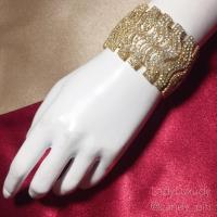 ราคา [พร้อมส่ง]กำไลออกงานเพชรหรูหรา กำไลแฟชั่นประดับเพชร กำไลชุดราตรี (6132243518)