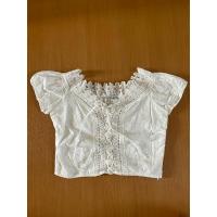 ราคา เสื้อลูกไม้ลายฉลุสีขาว (28878669834)