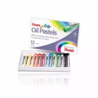 ราคา สีชอล์ค Pentel(เพ็นเทล) Pentel Arts Oil Pastels รุ่น 12 สี (1939583412)