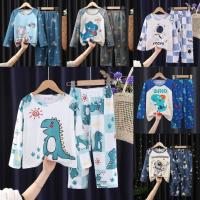 ราคา ชุดนอนเด็กแขนยาวขายาว แบบใหม่น่ารัก100cm-150cm นื้อผ้านุ่มใส่สบาย (23958851960)