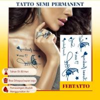 ราคา FRUIT INK กึ่งถาวรชั่วคราว Tattoo ขนาด 11 ซม.x 18 ซม. Aesthetic Motif ฮาลาลขายส่งน้ํา Tattoo ผีเสื้อเขียน Motif GZ 159 (29543781918)