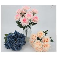 ราคา (พร้อมส่ง) ช่อดอกไม้ประดิษฐ์ กุหลาบผ้า1ช่อ=9ดอก ดอกไม้ปลอม ส่งไว (24553689621)
