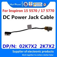 ราคา แล็ปท็อปใหม่ DC IN สาย DC-IN DC Power Jack สําหรับ Dell Inspiron 15 (5570) / 17 (5770) CAL70 02K7X2 2K7X2 DC301011บี00 (47503010830)