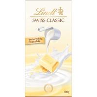 ราคา ลินด์ไวท์ช็อกโกแลต 100กรัม Lindt Swiss White Chocolate 100g. [หมายเลขบาร์โค้ด 7610400014137] (46053164861)