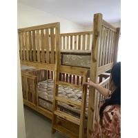 ราคา เตียงนอน 3.5 ฟุต 2 ชั้นไม้สักแท้จากเมืองแพร่ (พร้อมติดตั้ง) (11966720861)