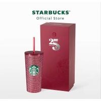 ราคา แก้วStarbucks ของแท้ 25th Pink Bling Cold Cup in Crystal 16oz. (19585651067)