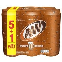 ราคา เอ & ดับบลิวรูทเบียร์ 325 มล. x 6 กระป๋อง A&W Rootbear 325ml x 6 (28366158923)