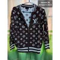 ราคา เสื้อไหมพรมทอลายหลุยส์#เสื้อกันหนาว#เสื้อไหมพรมแฟชั่น (22214118634)