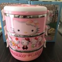 ราคา ปิ่นโต3 ชั้นด้านในเป็นสแตนเลส มี 2 ลาย คิตตี้และโดเรม่อน (131717829)