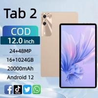 ราคา แท็บเล็ต 2 แท็บเล็ต Android 16+1024GB หน่วยความจำขนาดใหญ่ รองรับการ์ด แท็บเล็ตเกมมิ่ง รับประกัน 1 ปี (42606694938)