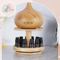 ราคา ชั้นวางน้ำมันหอม ชั้นวางเครื่องอโรม่า พร้อมที่วางน้ำมันหอม ชั้นวางอโรม่าออยล์ ไม้ธรรมชาติ วางเครื่องพ่นและขวดน้ำมัน (57802952539)