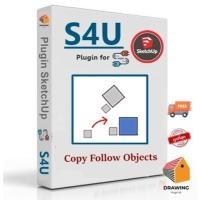 ราคา S4U - Copy Follow Objects V.2.1.0 ( Pligin คัดลอกตามวัตถุ ) | for Sketchup 2022-2024 (27104204431)