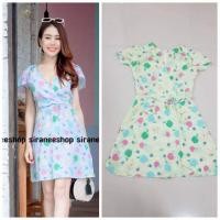 ราคา เดรสสั้น มือ2 เดรสผลไม้ สีสดใส พร้อมส่ง สีชมพู / เขียวมะนาว (2606283593)
