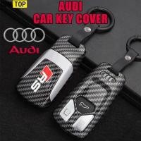 ราคา ฝาครอบกุญแจ Audi Audi พวงกุญแจ ABS คาร์บอนไฟเบอร์ Silica Key สําหรับ Audi C6 A7 A8 R8 A1 A3 A4 A5 Q7 อุปกรณ์เสริม (51903247220)