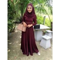 ราคา Dressออกงาน ชุดอิสลาม ผ้าซาร่า งานปักทำมือ (22555821977)