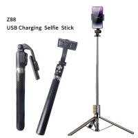 ราคา Z88 1.65m Wireless Mobile Phone Selfie Stick Tripod Stand Bluetooth Remote Expansion Tripod IPhone Mobile Phone (28277378339)