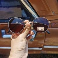 ราคา แว่นวินเทจ แว่นตากันแดด แว่นชินตา รุ่น​ IN CA Cof กรอบทรงกลมมน สีน้ำตาล (กระ) ใช้เลนส์กันแดดสีชา คุณภาพดี (13230025310)