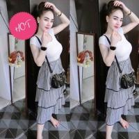 ราคา Newกระโปรงทรงขนมชั้น ลายสก็อตสีดำสุด Hit สินค้าพร้อมส่งเลยจ้า (1596290138)