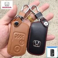 ราคา ซองหนังแท้ ใส่กุญแจรีโมทรถยนต์ รุ่นโลโก้เหล็ก Honda City,Civic,Crv Keyless 2 ปุ่ม (1241934726)