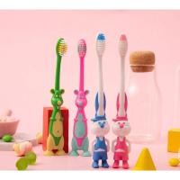 ราคา แปรงสีฟันเด็ก แปรงสีฟันสีสันสดใส แปรงสีฟันสำหรับเด็ก แพ็ค 4 ชิ้น คละสี คละลาย (21352374988)