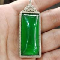 ราคา พระราชวังช่างเงินเก่าที่ทําด้วยมือโบราณฝังเงินเก่าหยกสีเต็มสีเขียวเก่าเยื่อกระดาษจี้11.7 (56050973738)