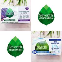 ราคา Sale!! สินค้าราคาพิเศษ [Seventh Generation®] Dryer Sheets Fabric Softener Scent, 80 Sheets แผ่นหอมอบผ้า แผ่นปรับผ้านุ่ม (23954722932)