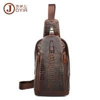 ราคา กระเป๋าคาดอก กระเป๋าสะพายไหล่ หนังวัวแท้ ลายหนังจระเข้ แฟชั่นสําหรับผู้ชาย (25224530722)