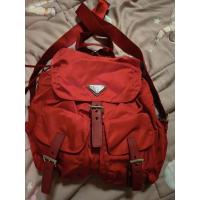 ราคา แท้ USED PRADA BACKPACK RED (48153027332)