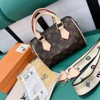 ราคา กระเป๋าสะพายข้างทรงหมอนหลุย หนังแท้ สายสปอร์ต งานไซส์ 8 นิ้ว สินค้ามาพร้อมกล่อง (23409883467)