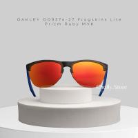 ราคา ส่งต่อแว่นมือสองสภาพดีมากOAKLEY OO9374-27 Frogskins Lite Prizm Ruby MVK มือสองสภาพใหม่ (27263719202)