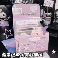 ราคา สไตล์ สไตล์เกาหลี A6 กระเป๋าออร์แกน กระเป๋าเก็บแฟ้ม ความจุขนาดใหญ่ Multi-Layer โปร่งใสหนังสือ Gooka diy กระเป๋าเก็บลม A6 กระเป๋าออร์แกน กระเป๋าเก็บแฟ้ม ที่เก็บใหญ่ (50251516535)