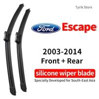 ราคา (ด้านหน้า/ด้านหลัง) Ford Escape wiper blade ชุดใบปัดน้ำฝน สำหรับปี 2003-2014 แบบซิลิโคน ใบปัดน้ำฝนแบบโค้ง (banana type) กระจกหลังและกระจกหน้ารถ (28886548721)